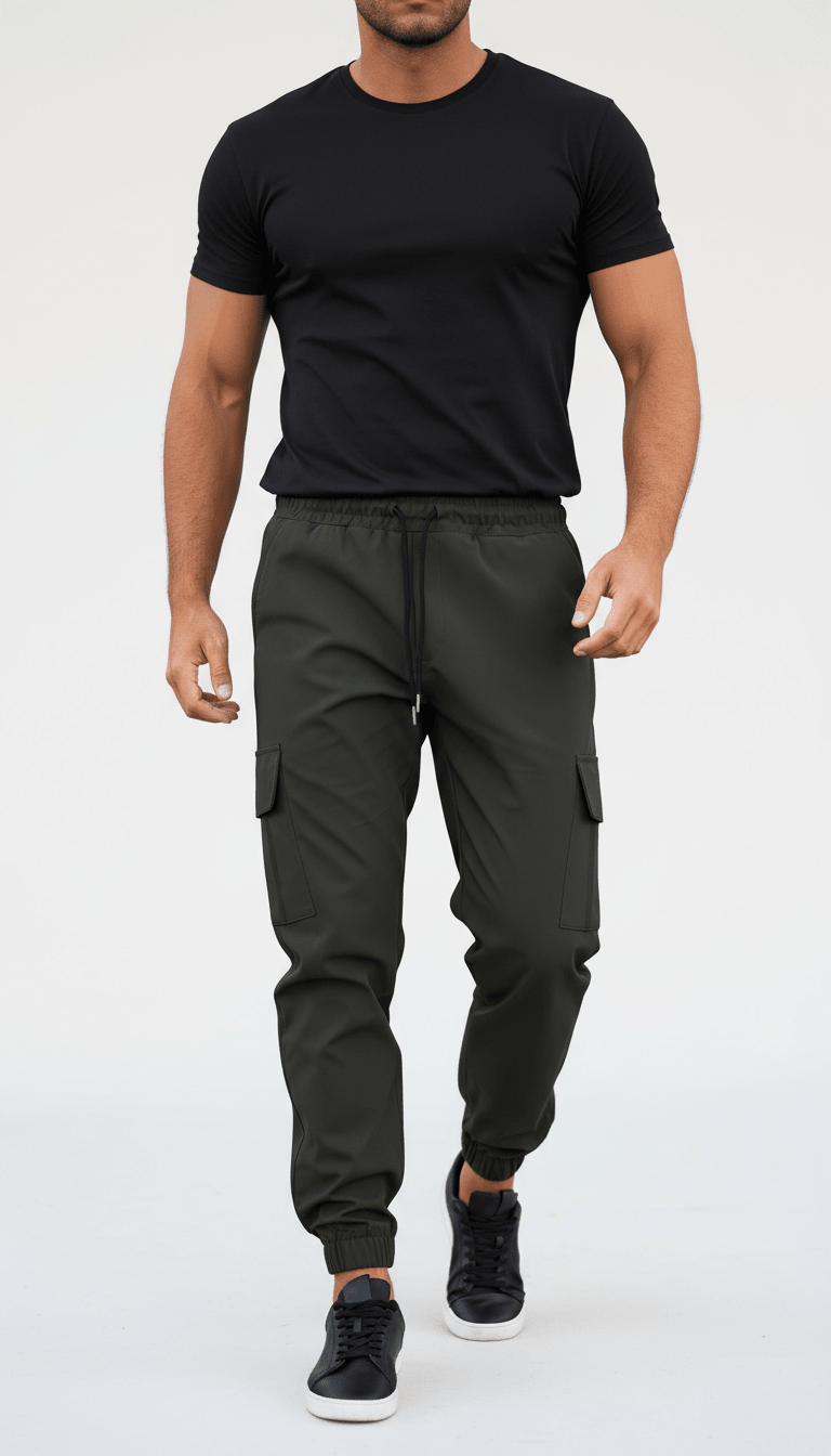 Black Unisex Cargo Trousers – Stylish Utility Trousers - Zarvoux