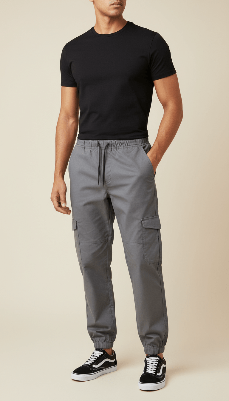 Grey Unisex Cargo Trousers – Stylish Utility Trousers - Zarvoux