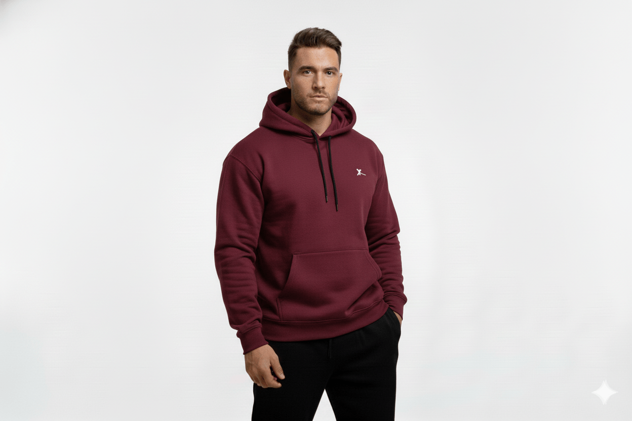 PRINTED DROP SHOULDER HOODIE FOR MEN - Zarvoux
