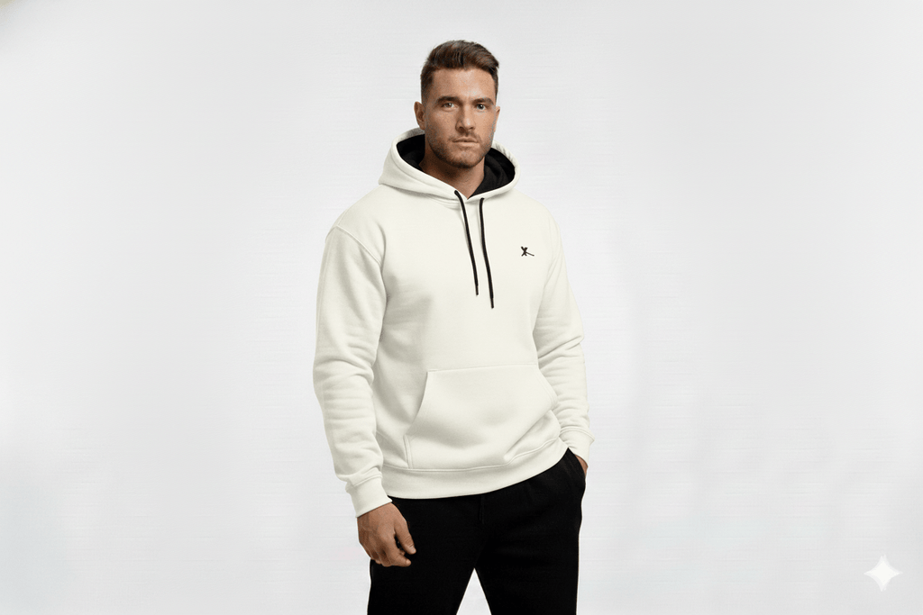 PRINTED DROP SHOULDER HOODIE FOR MEN - Zarvoux