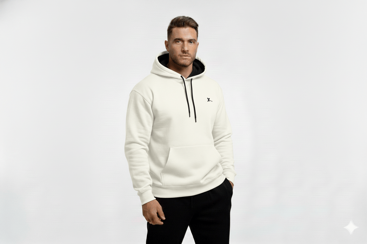 PRINTED DROP SHOULDER HOODIE FOR MEN - Zarvoux