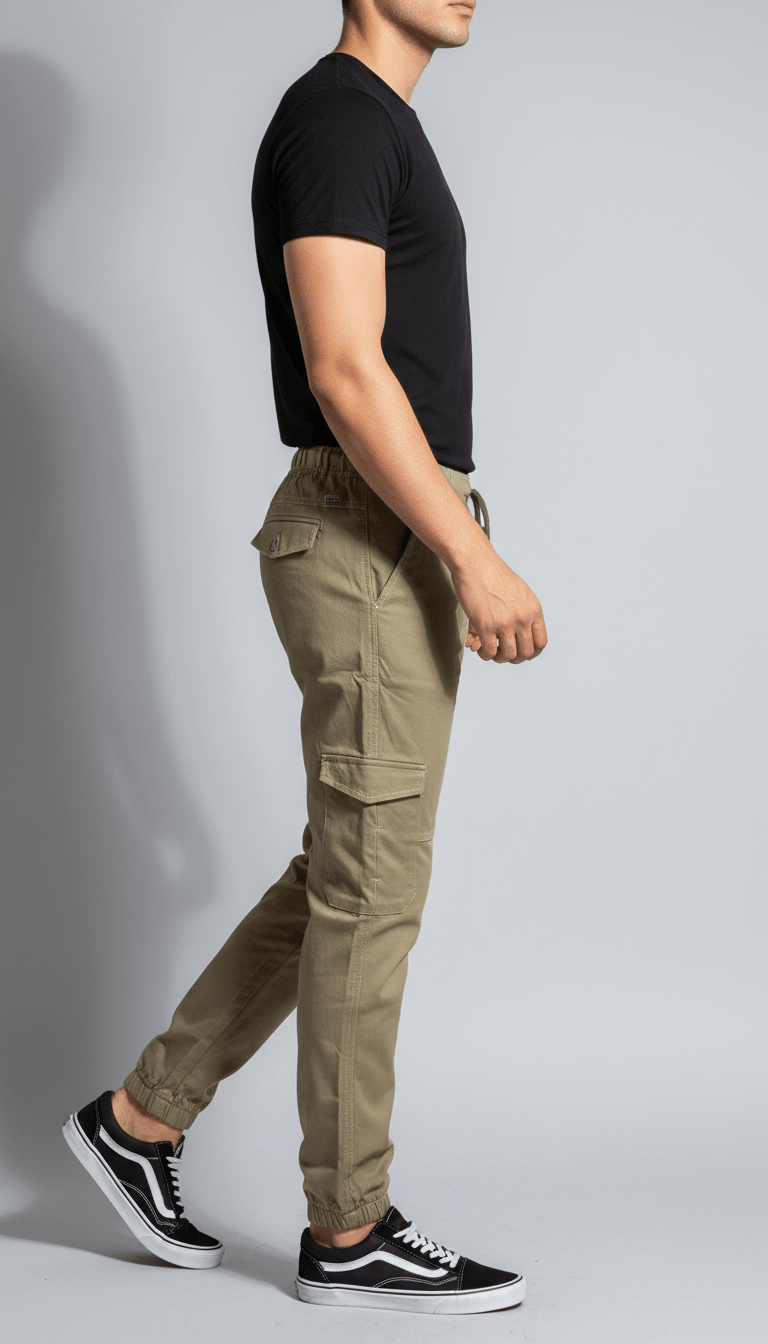 Sage Green Unisex Cargo Trousers – Stylish Utility Trousers - Zarvoux