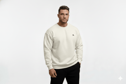 Solid Sweatshirt for Men – Winter Beggie Sweatshirt - Zarvoux