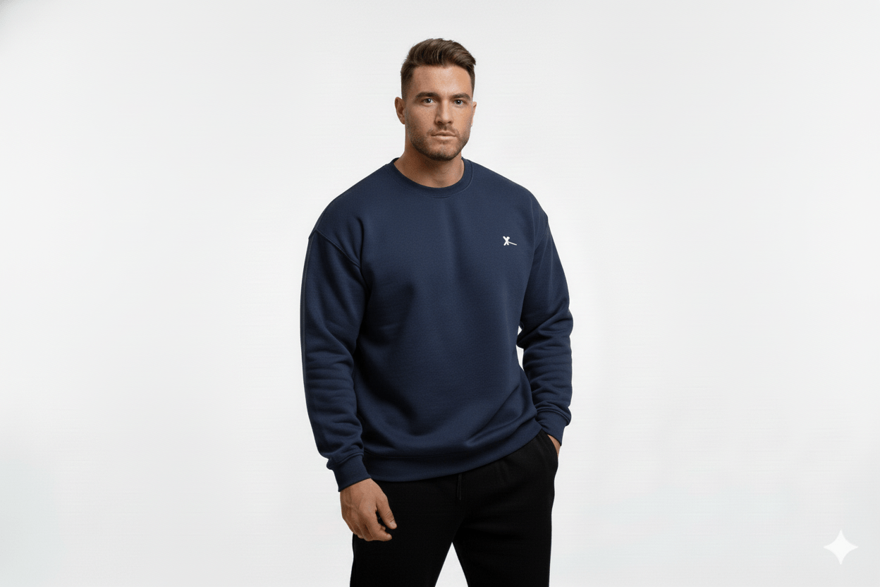 Solid Sweatshirt for Men – Winter Beggie Sweatshirt - Zarvoux