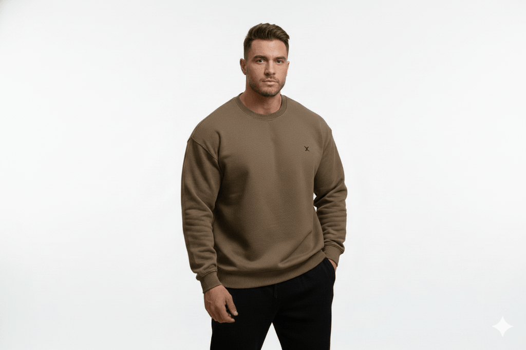 Solid Sweatshirt for Men – Winter Beggie Sweatshirt - Zarvoux