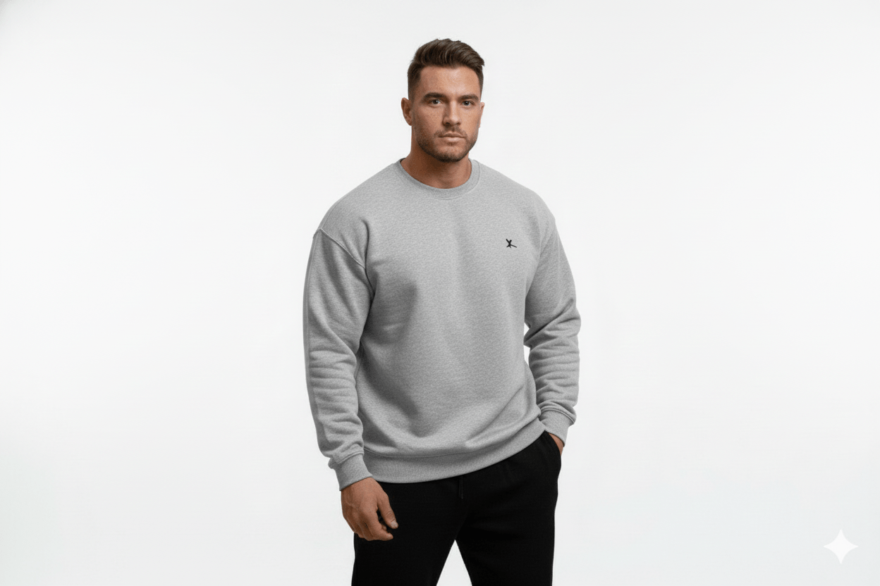 Solid Sweatshirt for Men – Winter Beggie Sweatshirt - Zarvoux